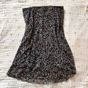 Vintage Babydoll Floral Midi Skirt Made In Canada